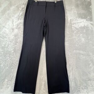 Ann Taylor Trouser Pants Classic Fit Navy Blue Front Zipper Size 10 NWT 34x33